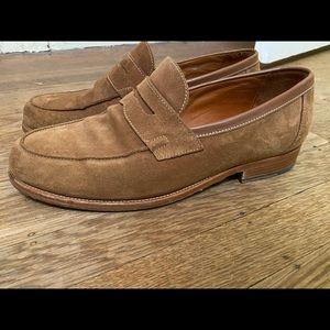 Jack Erwin Light brown suede loafer